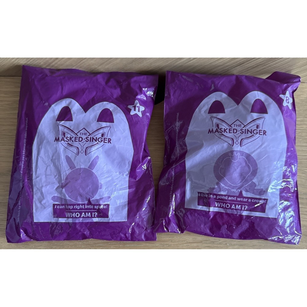 McDonalds Happy Meal Toy 2023  2-Pack‎ Masked Singer Who Am I Plush Unopened